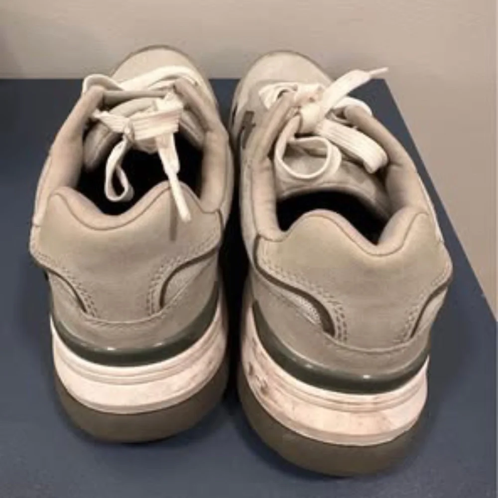 Gray and White Casual Sneakers - Picture 4 of 4